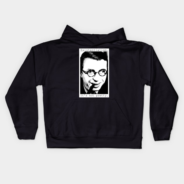 Existentialism Kids Hoodie by Patsi Nahmi Designs